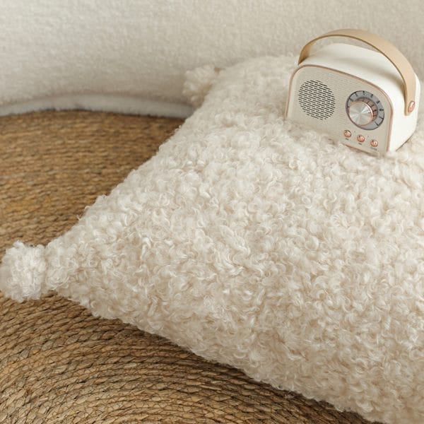 SOGA 2X 45cm Luxe Cream Bouclé Pillowcase - Image 5