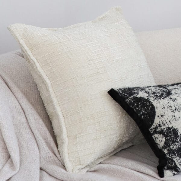 SOGA 2X 45cm Cozy Cream Textured Throw Pillowcase - Image 5