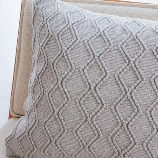 SOGA 2X 45cm Light Gray Diamond Knit Pillowcase - Image 5