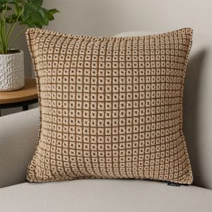 SOGA 2X 45cm Cozy Brown Geometric Knit Polyester Pillow Cover
