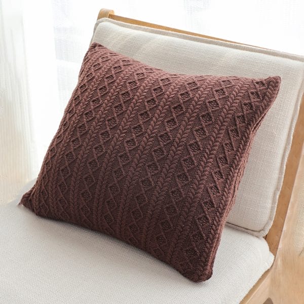 SOGA 2X 45cm Cable Knit Luxury Pillowcase - Image 5