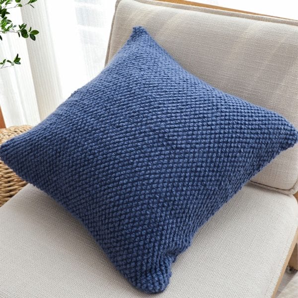 SOGA 2X 45cm Textured Navy Pillowcase - Image 5