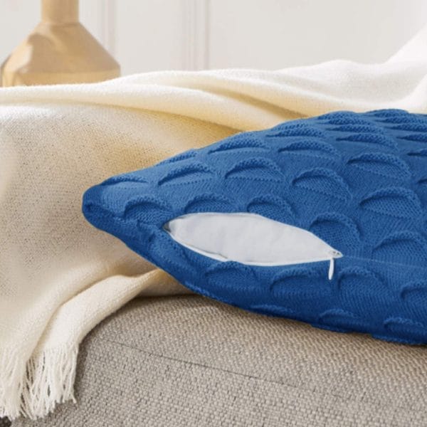 SOGA 2X 45cm Scalloped Wave Pillowcase (Navy Blue) - Image 5
