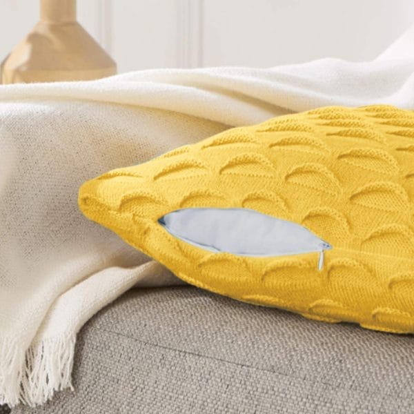 SOGA 2X 45cm Scalloped Wave Pillowcase (Sunshine Yellow) - Image 5