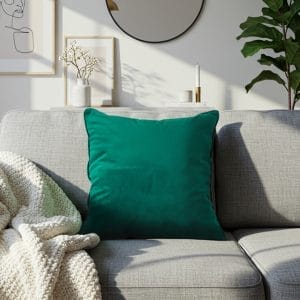 SOGA 2X 45cm Velvet Pillowcase (Emerald Green)