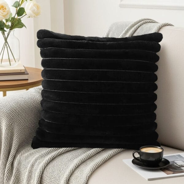 SOGA 2X 45cm Medieval Raised Pattern Fringed Velvet Pillowcase - Image 5