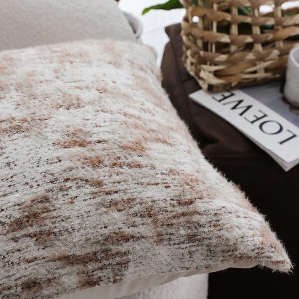 SOGA 2X 45cm Faux Fur Geometric Pillowcase – Gold - Image 5