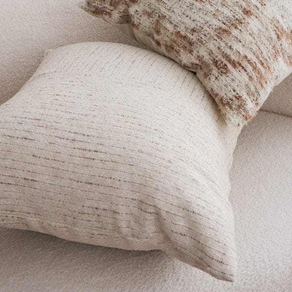 SOGA 2X 45cm Vibrant Floral Linen Pillowcase – Neutral Beige - Image 5