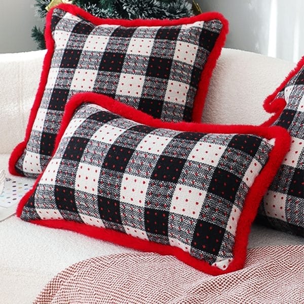 SOGA 2X 45cm CozyFest Buffalo Plaid Pillowcase - Image 5