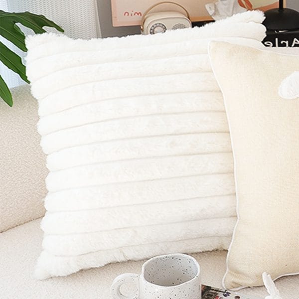 SOGA 2X 45cm Elegant White Textured Pillowcase - Image 5