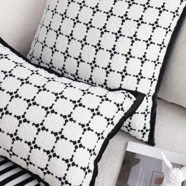 SOGA 2X 30x50cm Rectanngular Nordic Monochrome Pattern Pillowcase - Image 5
