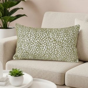 SOGA 2X 30x50cm Rectangular Textured Pillowcase – Olive Green Accent