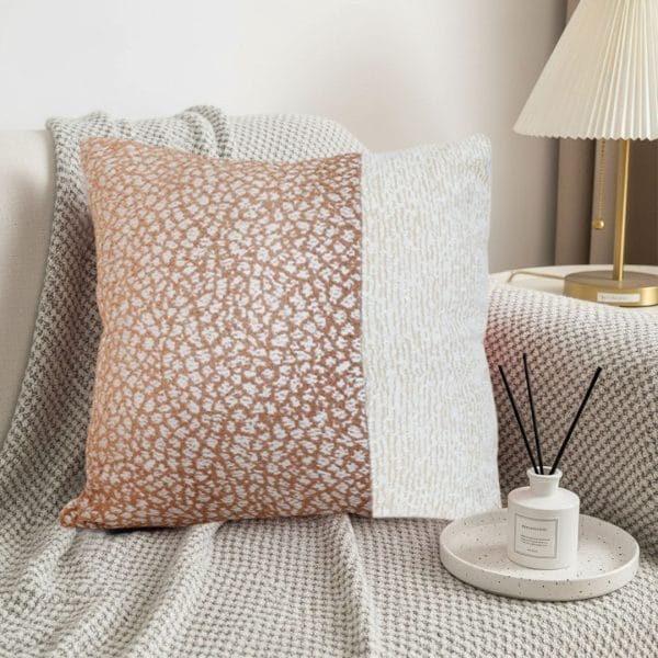 SOGA 2X 45cm Chic Ivory & Gold Textured Pillowcase - Image 5