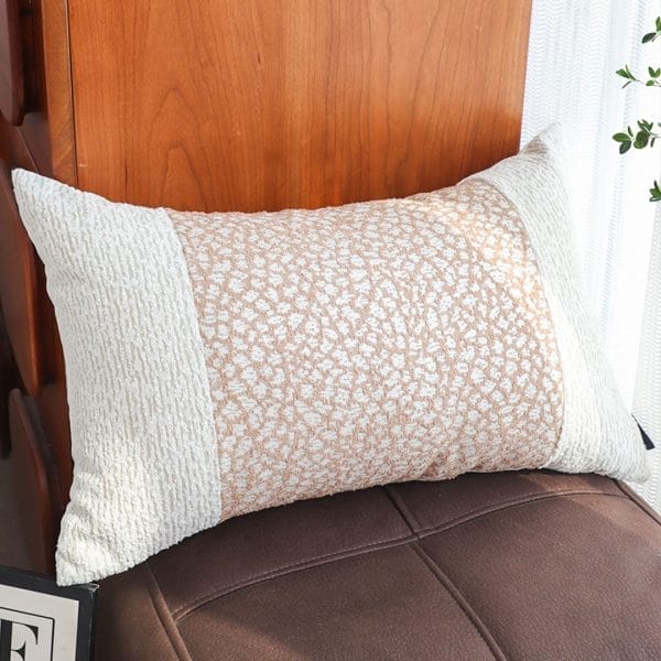SOGA 2X 30x50cm Kalen Rose Gold Flecked Lumbar Pillowcase - Image 5