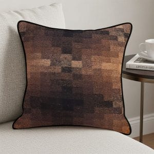 SOGA 2X 45cm Pixelated Comfort Caramel Square Pillowcase