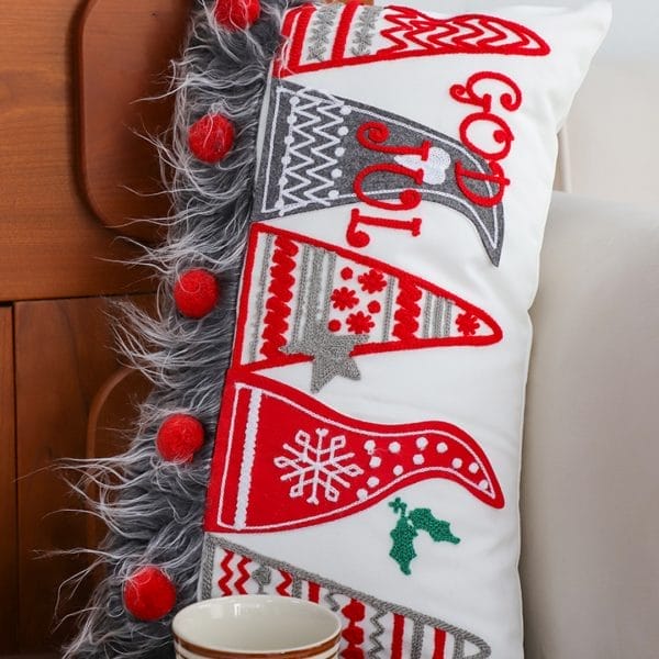 SOGA 2X 30x50cm White Christmas Rectangular Pillowcase with design - Image 5