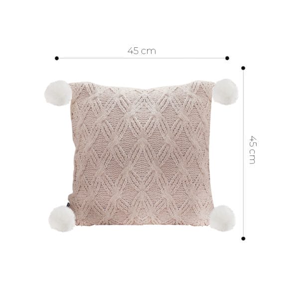 SOGA 2X 45cm Diamond Knit Texture Brown Throw Pillowcase - Image 6