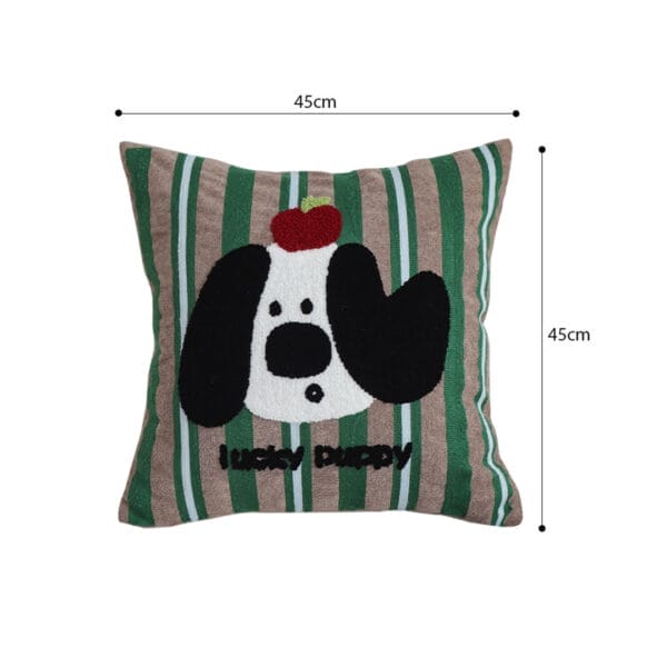 SOGA 2X 45cm Christmas Dog Pillow Cover - Holiday Striped Pillowcase - Image 6