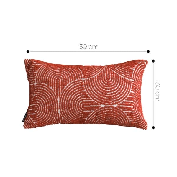 SOGA 2X 30x50cm Cinnabar Burnt Orange Lumbar Pillowcase - Image 6