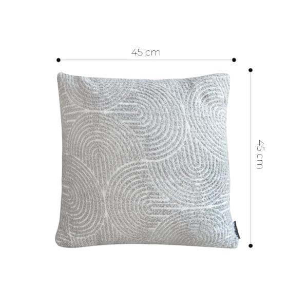 SOGA 2X 45cm Off White Embroidered Decorative Square Pillowcase - Image 6