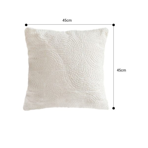 SOGA 2X 45cm Beige Internet Celebrity 3D Arched Raised Pattern Pillowcase - Image 6