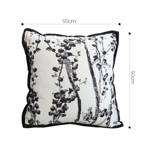 SOGA 2X 45cm Black & White Botanical Modern Pillowcase - Image 6
