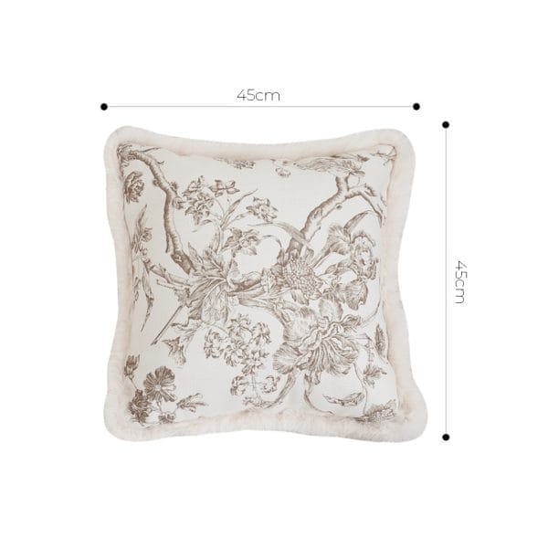 SOGA 2X 45cm Sage Green Botanical Embroidered Pillowcase - Image 6