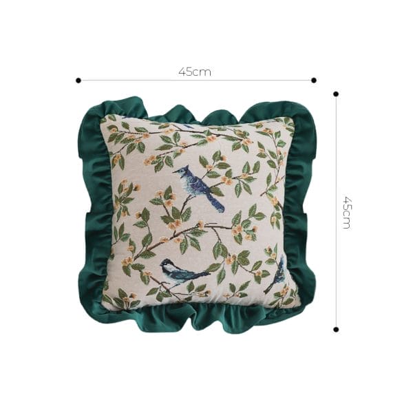 SOGA 2X 45cm Enchanting Emerald & Avian Oasis Pillowcase - Image 6