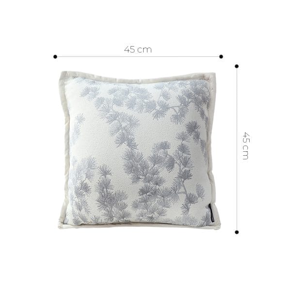 SOGA 2X 45cm Gray Floral Pillowcase - Image 6