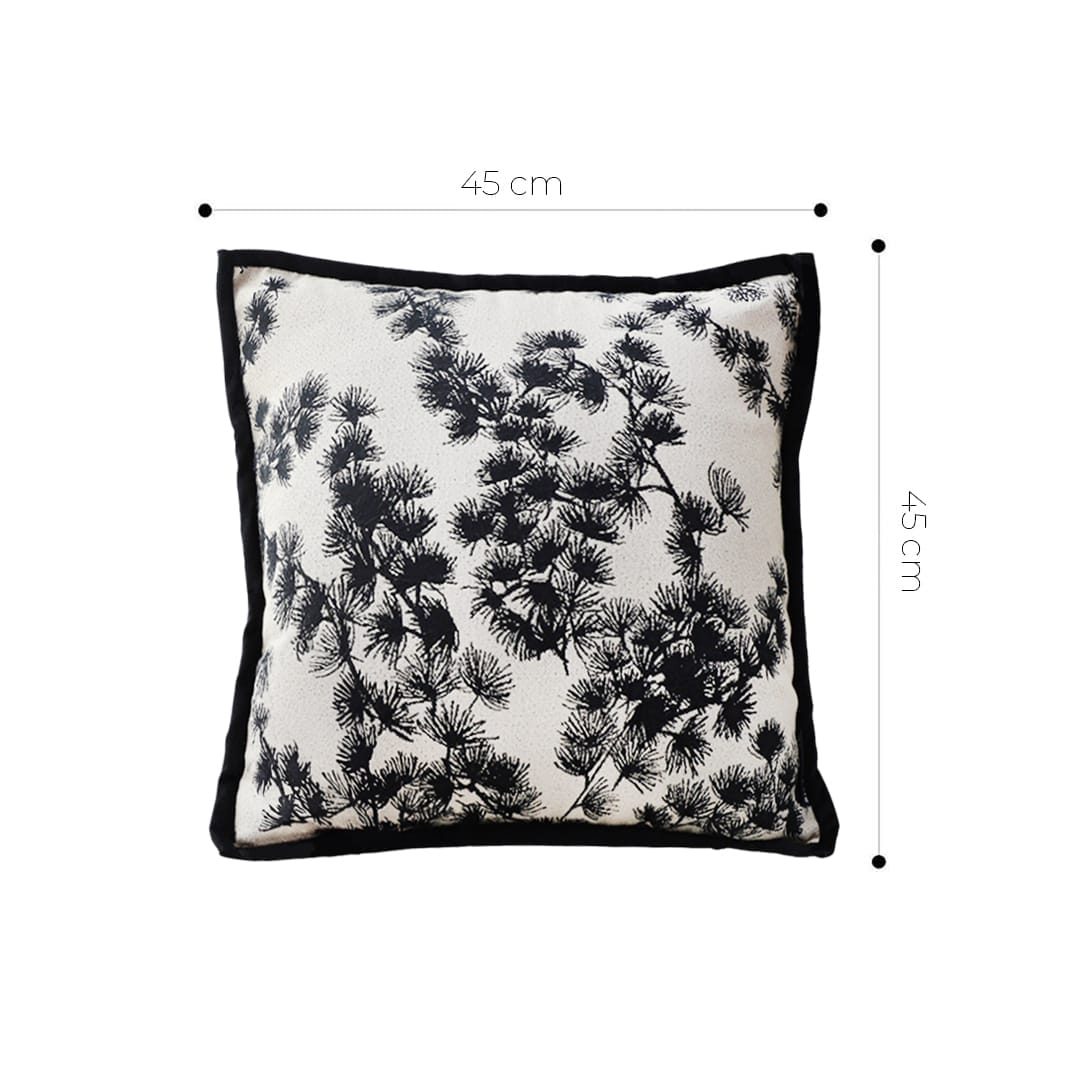 SOGA 2X 45cm Black Floral Pillowcase - Image 6