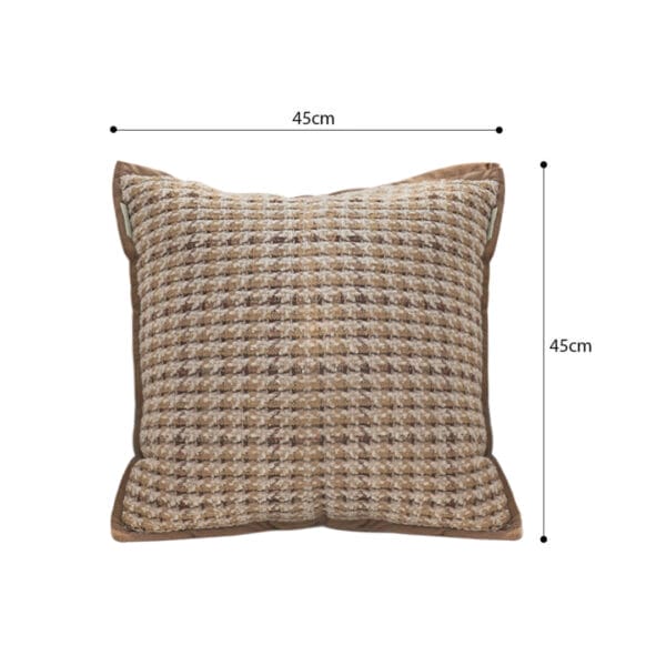 SOGA 2X 45cm Cozy Woven Brown Pillowcase - Image 6