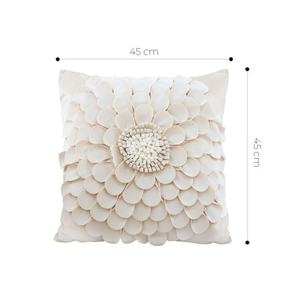 SOGA 2X 45cm Luxurious Textured Flower Pillowcase - Image 6