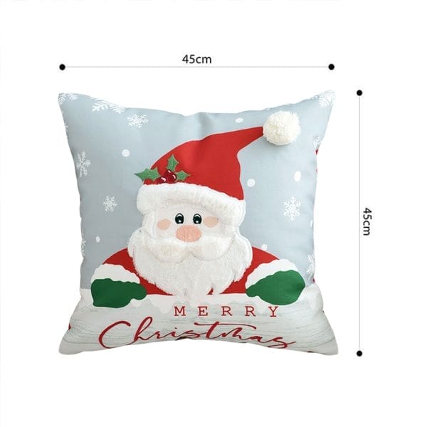 SOGA 2X 45cm Merry Christmas Typography Pillow Cover - Image 6
