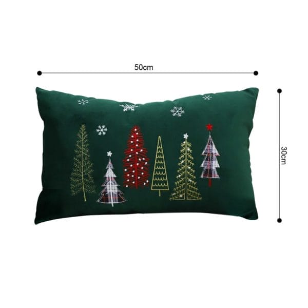 SOGA 2X 30x50cm Christmas Tree Pillowcase (Green) - Image 6