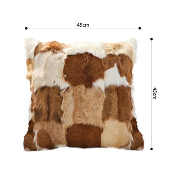 SOGA 2X 45cm Cowhide Patchwork Pillowcase - Image 6