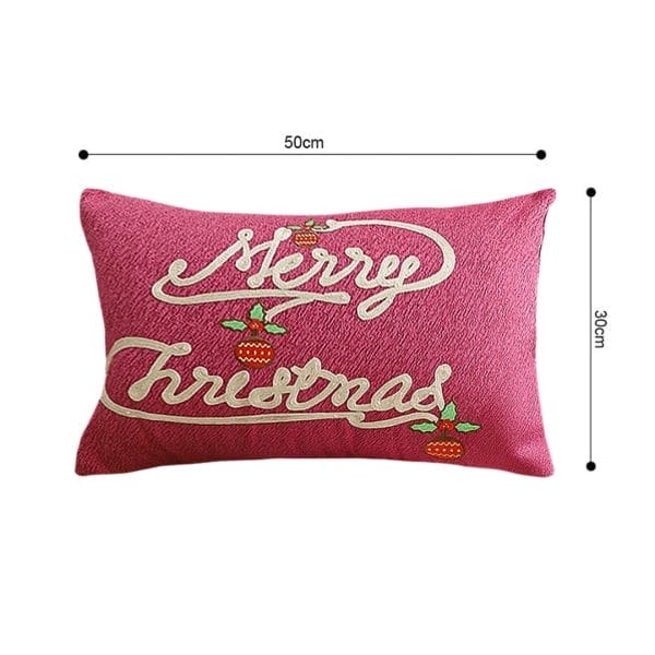 SOGA 2X 40x60cm Elegant "Merry Christmas" Script Pillowcase - Image 6