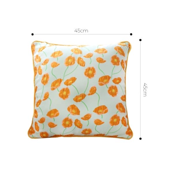 SOGA 2X 45cm Orange Floral Dream Pillowcase - Image 6