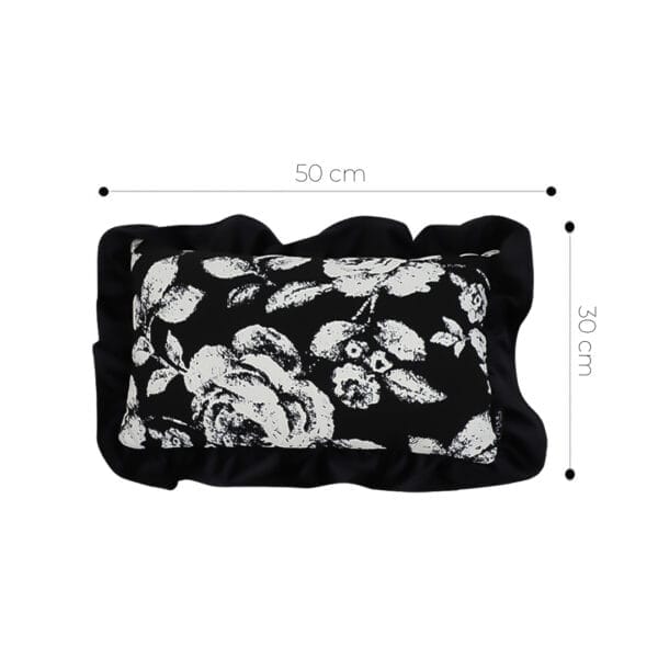 SOGA 2X 45cm Elegant Black & White Cushion Cover with Tassels - Image 6