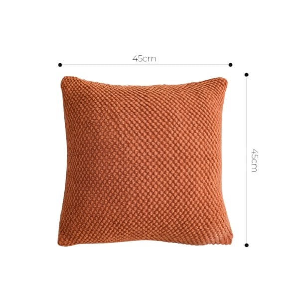 SOGA 2X 45cm Textured Terracotta Pillowcase - Image 6