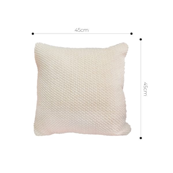 SOGA 2X 45cm Textured Cream Pillowcase - Image 6