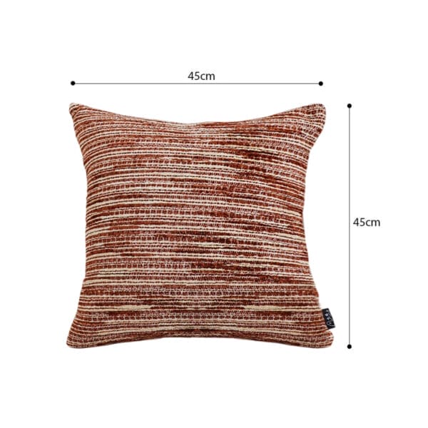 SOGA 2X 45cm Rust-Toned Woven Pillowcase - Image 6