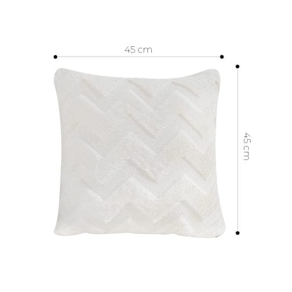SOGA 2X 45cm Chevron Pure Pillowcase - Image 6