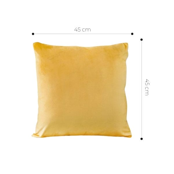 SOGA 2X 45cm Velvet Pillowcase (Golden Yellow) - Image 6