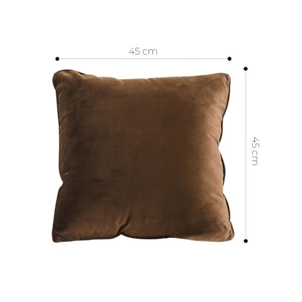 SOGA 2X 45cm Velvet Pillowcase (Rich Brown) - Image 6
