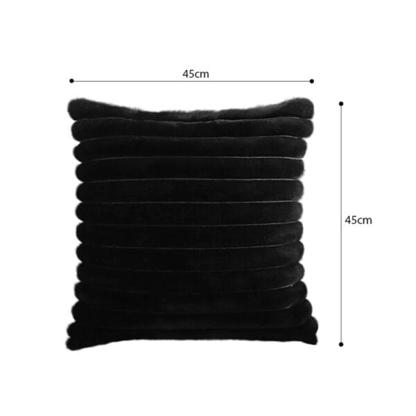 SOGA 2X 45cm Medieval Raised Pattern Fringed Velvet Pillowcase - Image 6