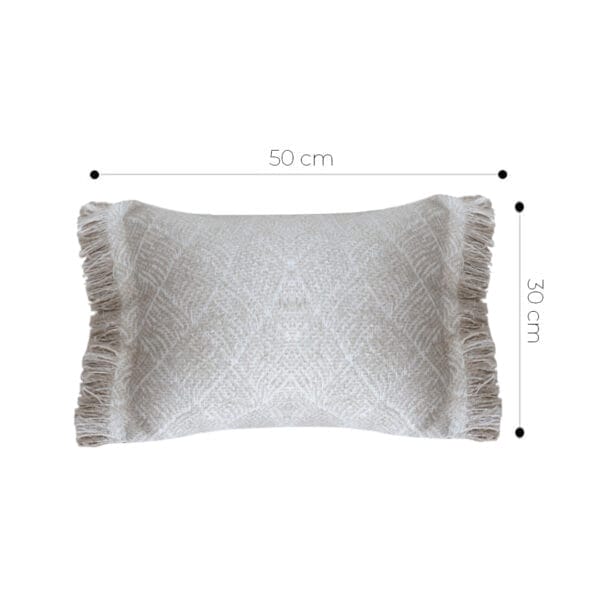 SOGA 2X 35x62cm Serene Textured Fringed Cushion Cover - Image 6