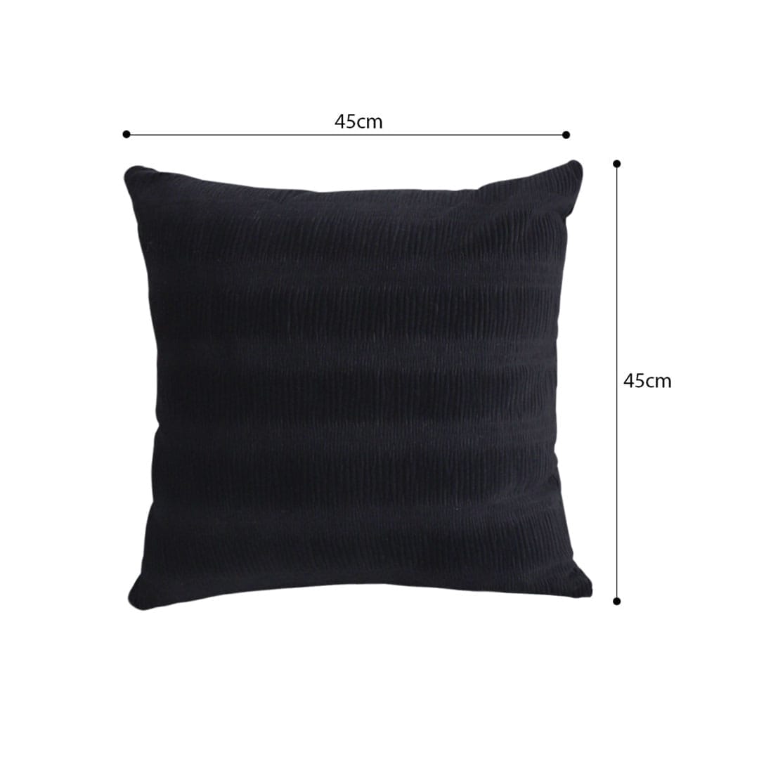 SOGA 2X 45cm Luxurious Black Velvet Polyester Throw Pillow Cover - Image 6