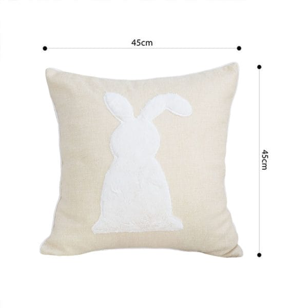 SOGA 2X 45cm Minimalist Bunny Silhouette Decorative Pillowcase - Image 6