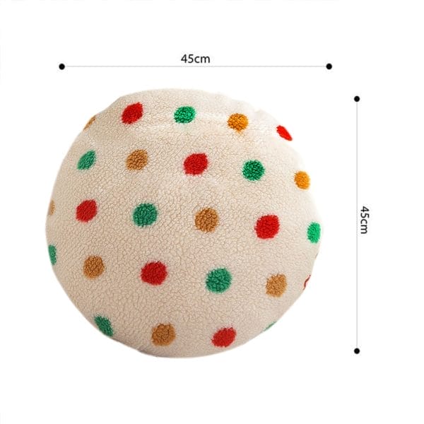 SOGA 2X 45cm Colorful Polka Dot Round Pillowcase - Image 6