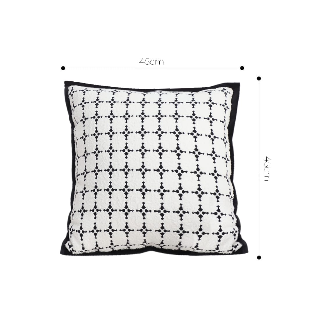 SOGA 2X 45cm Nordic square Shape Monochrome Pattern Pillowcase - Image 6